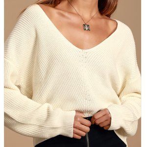 NWT Ivory Knit Sweater